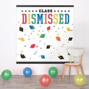Class Dismissed Graduation Plastic Scene Setter, 65in x 65in