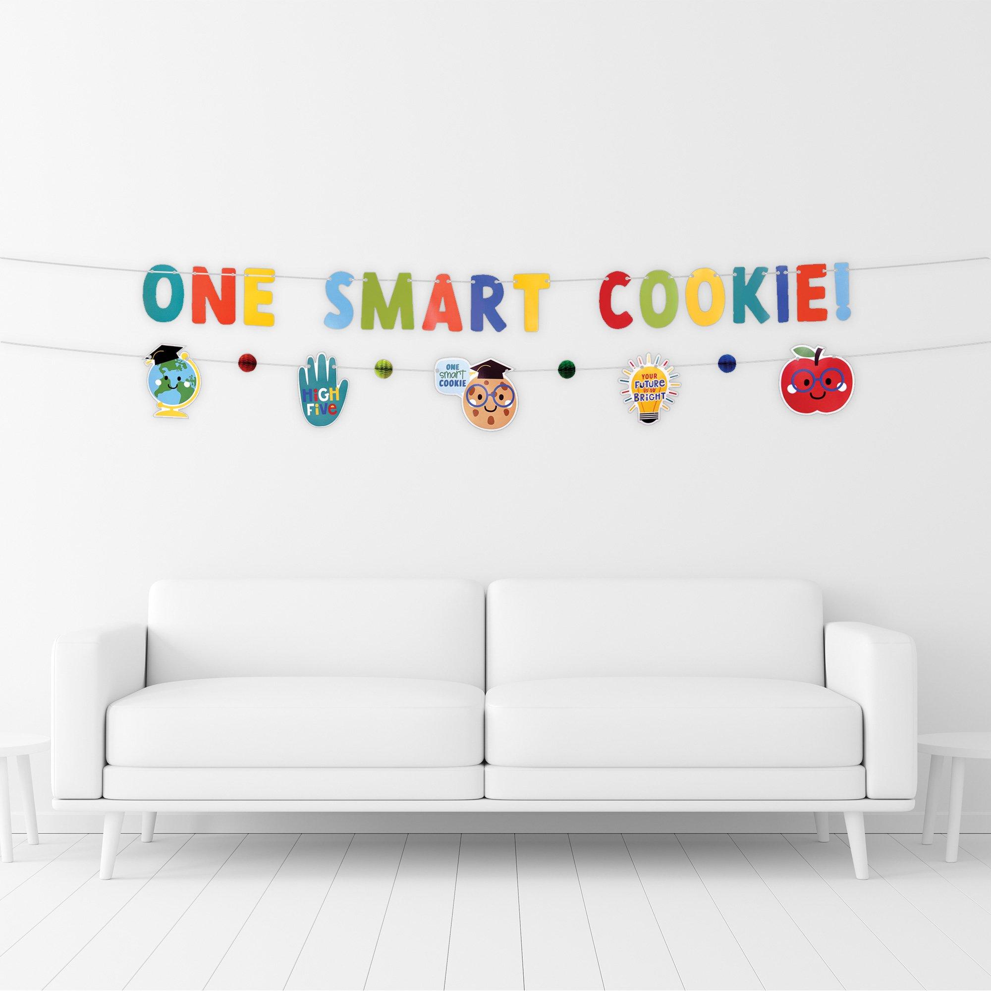 One Smart Cookie Graduation Banner Set, 12ft, 2pc - Graduation Fun