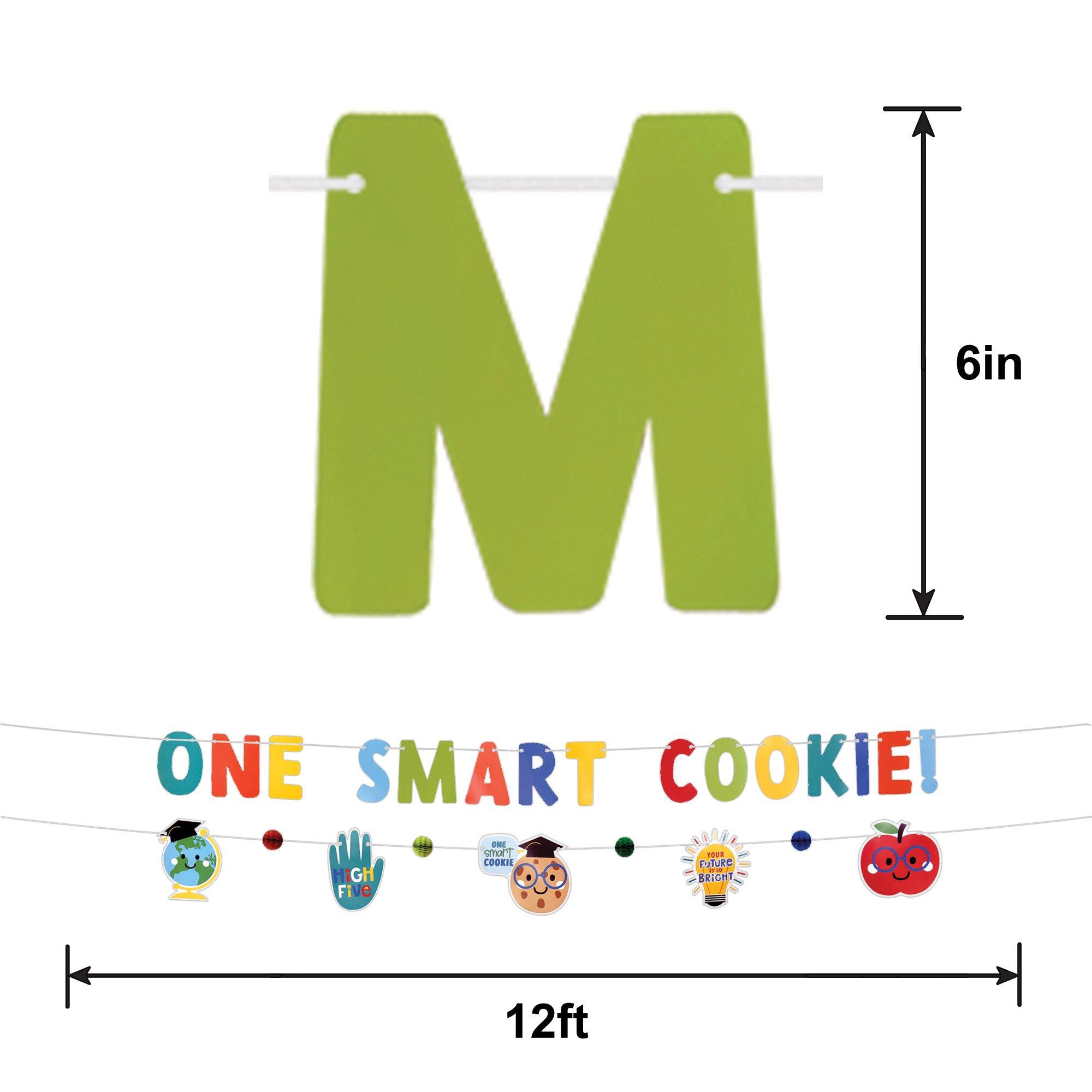 One Smart Cookie Graduation Banner Set, 12ft, 2pc - Graduation Fun