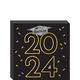 Black, Silver & Gold Class of 2024 Graduation MDF Table Sign, 6.5in