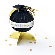 Globe Graduation Honeycomb Centerpiece, 10.5in