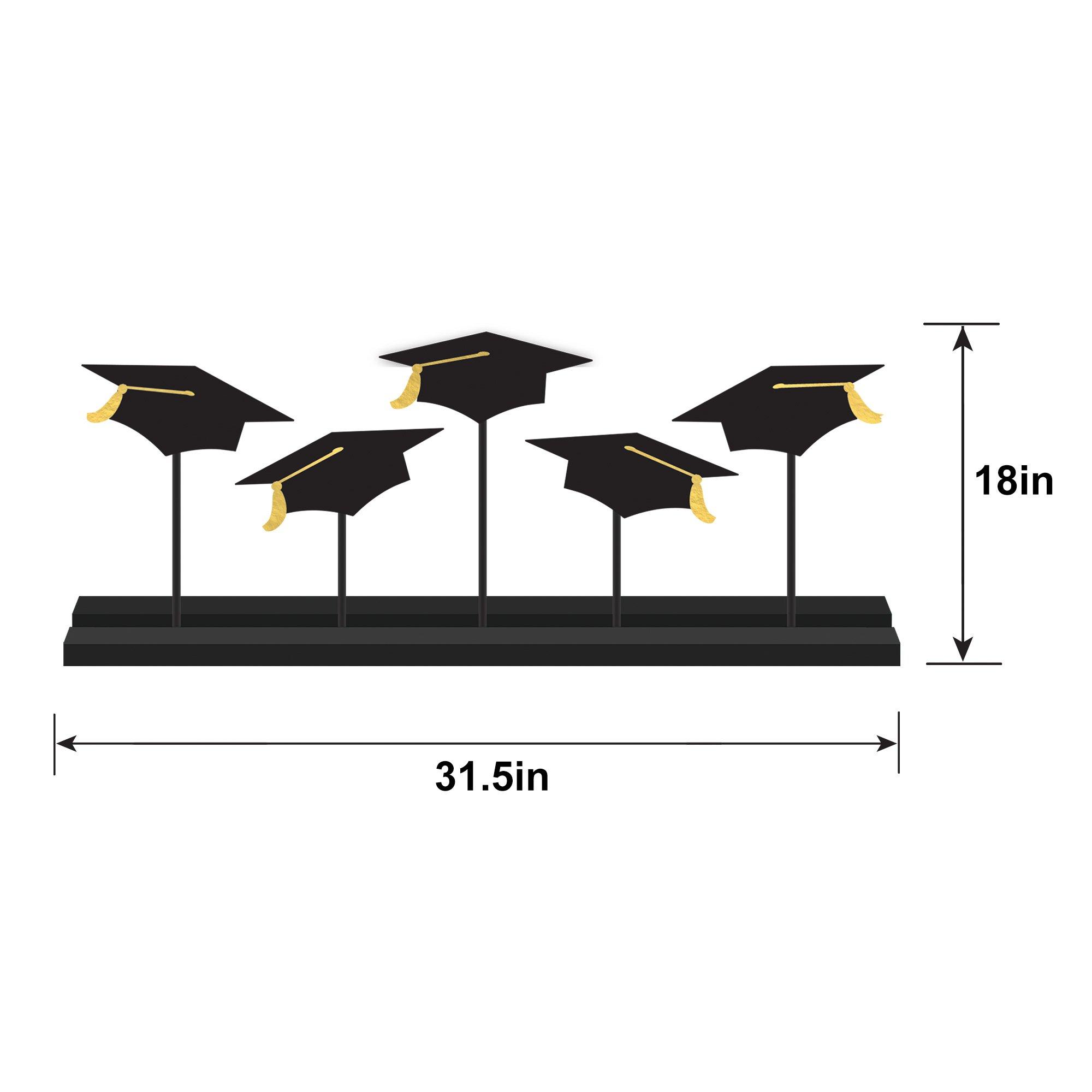 Black Grad Caps MDF Photo Holder