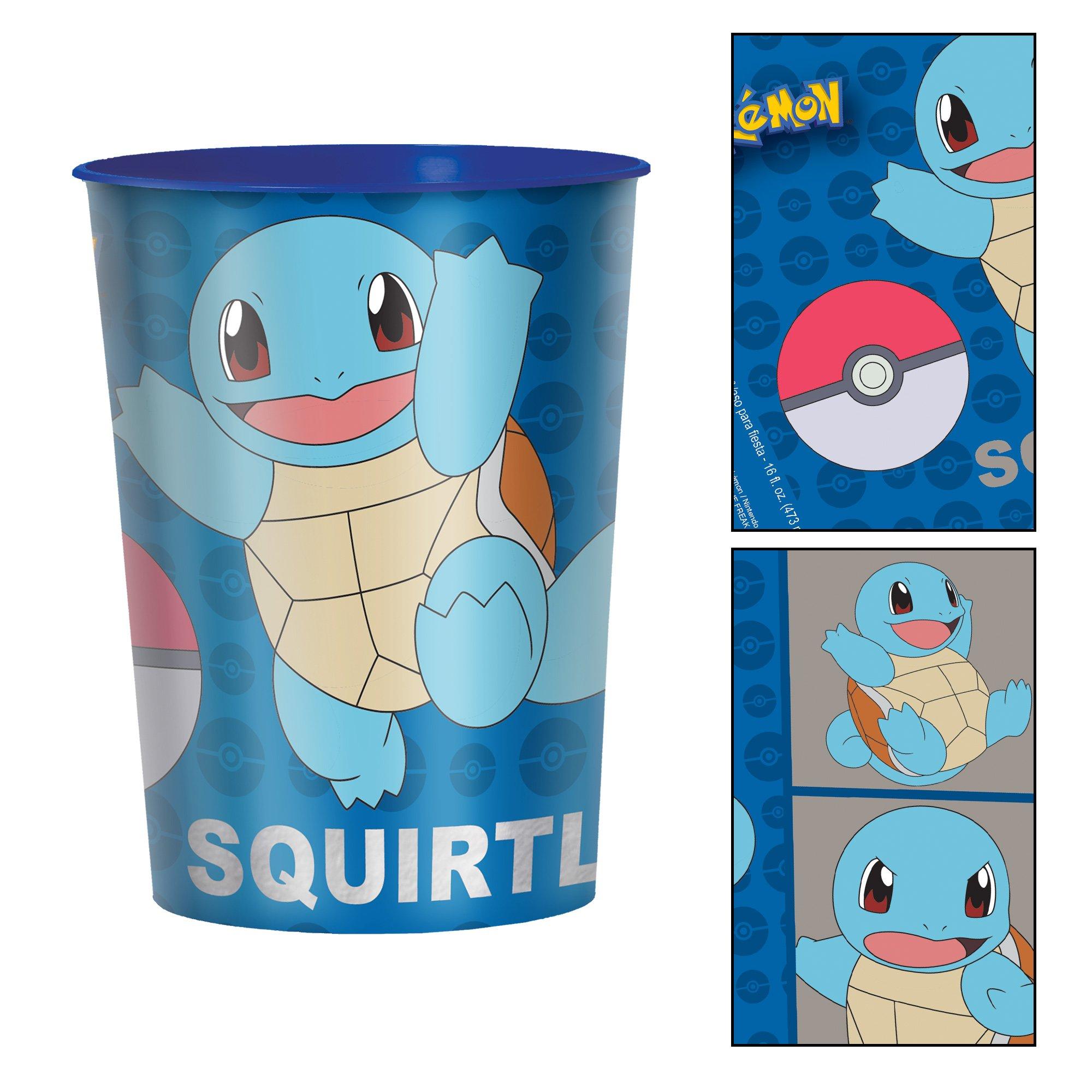 Metallic Squirtle Favor Cup, 16oz - Pokémon