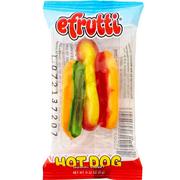 eFrutti Mini Hot Dog Gummy Candy, 0.32oz