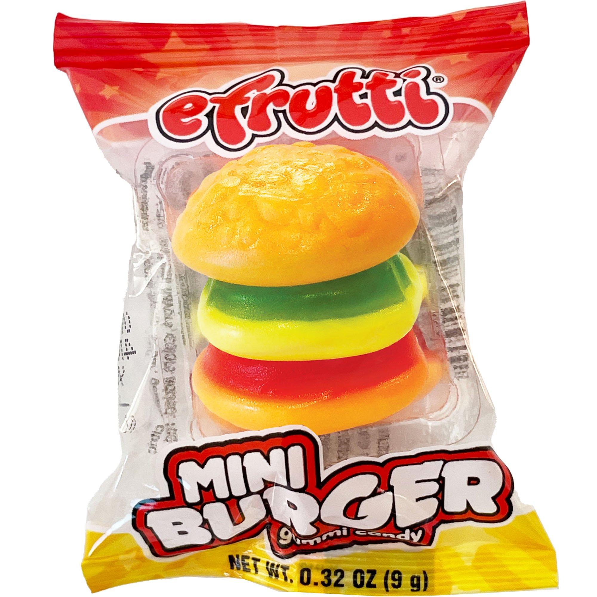 eFrutti Mini Burger Gummy Candy, 0.32oz Party City