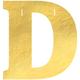 Metallic Gold Wild One Cardstock Letter Banner Kit, 4.5in Letters, 9pc