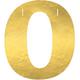 Metallic Gold Wild One Cardstock Letter Banner Kit, 4.5in Letters, 9pc