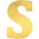 Metallic Gold One-der the Sea Cardstock Letter Banner Kit, 4.5in Letters, 14pc