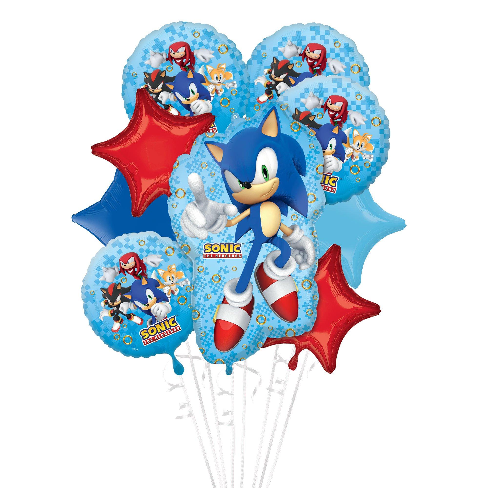 77 Pièces Sonic Decoration Anniversaire,Sonic Ballon,Ballon Helium
