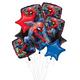 Deluxe Spider-Man Webbed Wonder Foil Balloon Bouquet, 9pc