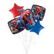 Deluxe Spider-Man Webbed Wonder Foil Balloon Bouquet, 9pc