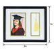 Black MDF Graduation Picture & Tassel Frame, 11.02in x 9.05in