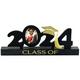 Black & Gold Class of 2024 MDF Graduation Photo Table Sign, 11.81in x 4.52in