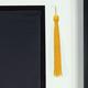Black & Gold Class of 2024 Plastic Graduation Picture & Tassel Frame, 15.25in
