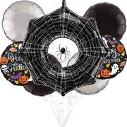 Creepy Spider Halloween Foil Balloon Bouquet, 7pc