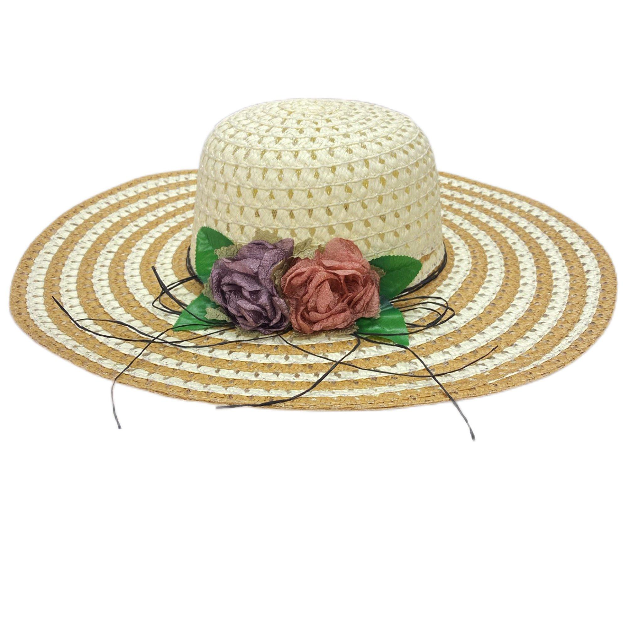Adult Floral Kentucky Derby Floppy Hat