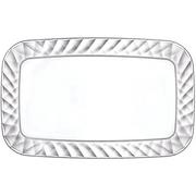 Silver Diamond Pattern Acrylic Serving Tray, 11in x 18in