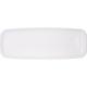 White Plastic Long Rectangular Platter, 6.5in x 17.5in