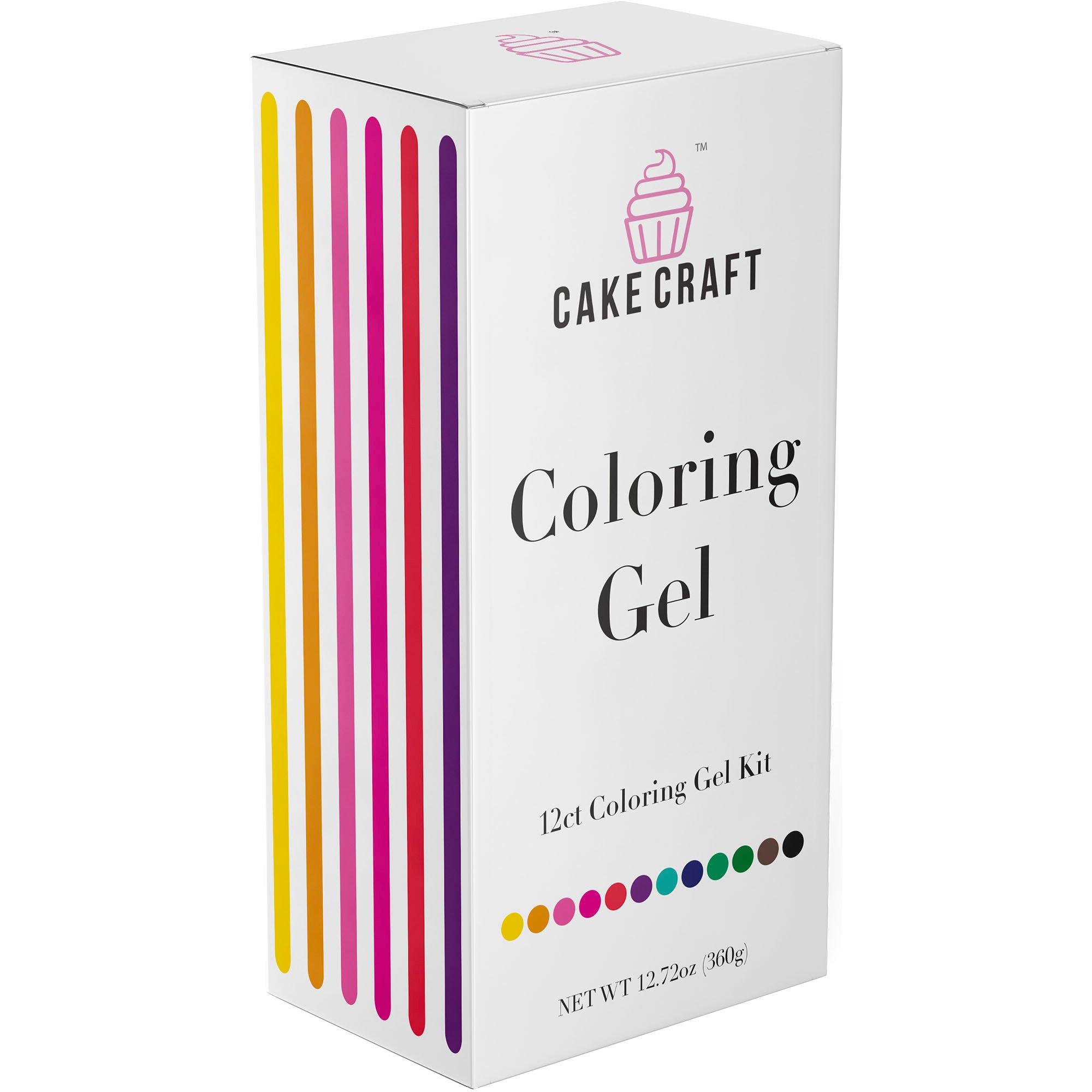 Cake Craft Coloring Gel Kit, 12.72oz, 12pc