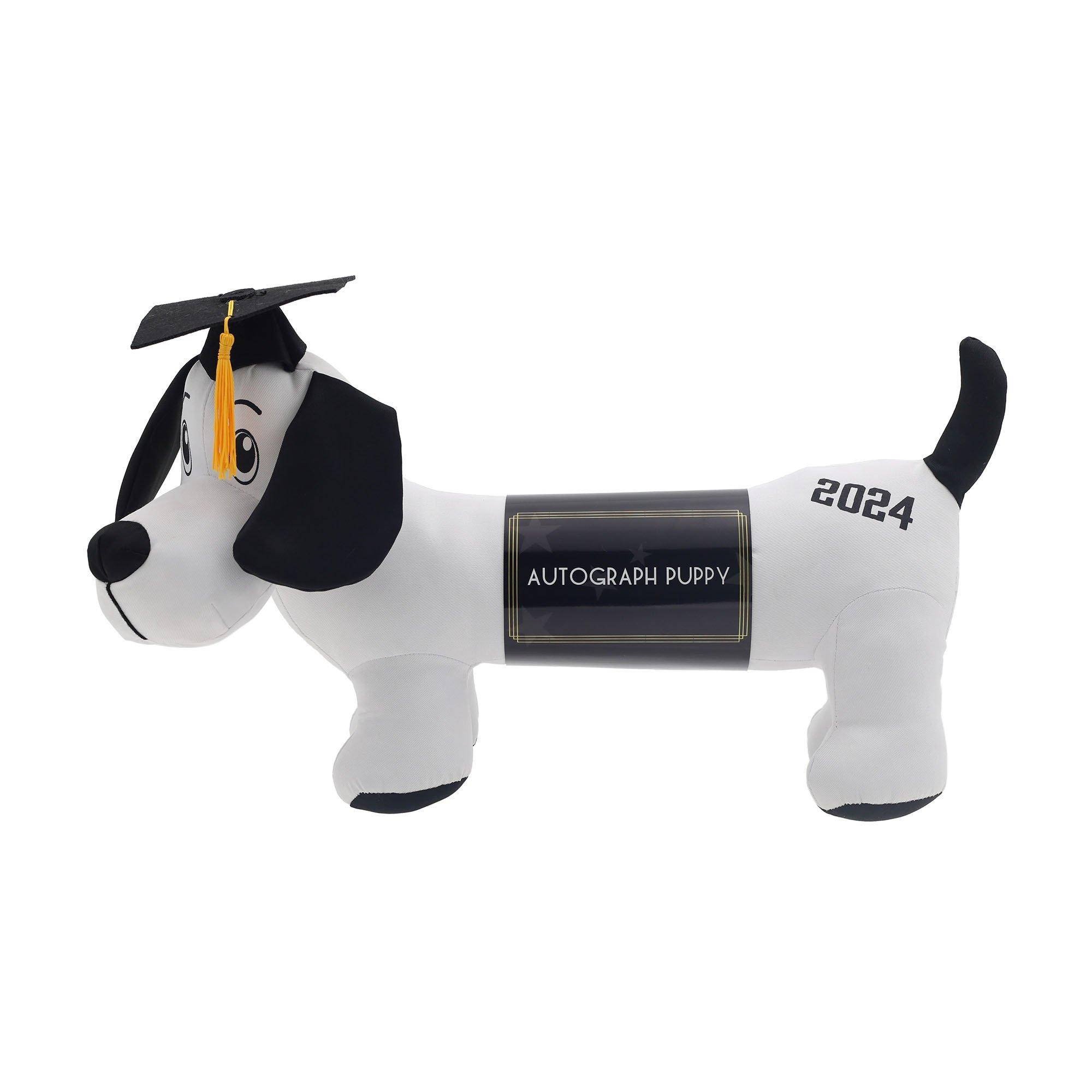 Graduation Autograph Dog Plush, 18in, with Pen