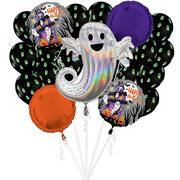 Haunted House Ghost Foil & Latex Balloon Bouquet, 20pc