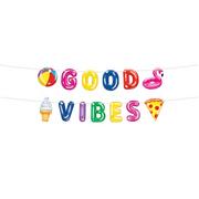 Pool Party Good Vibes Cardstock Banner Set, 2pc, 5ft