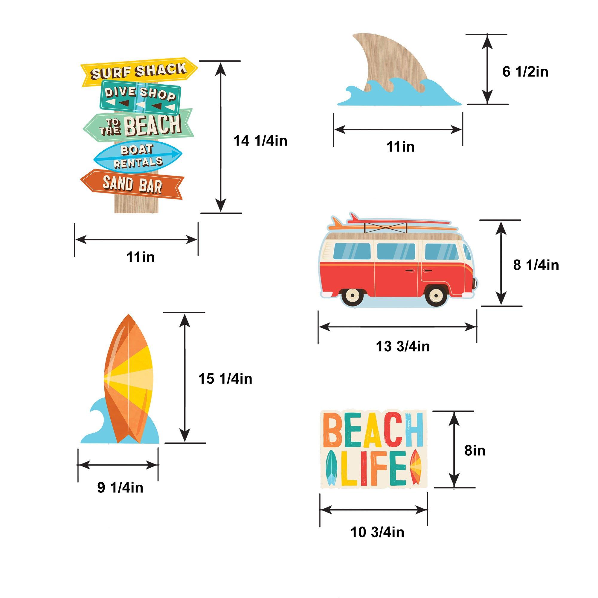 Beach Life Table or Yard Sign Kit, 5pc