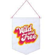 Wild & Free Canvas Sign, 14in x 19in - Throwback Summer