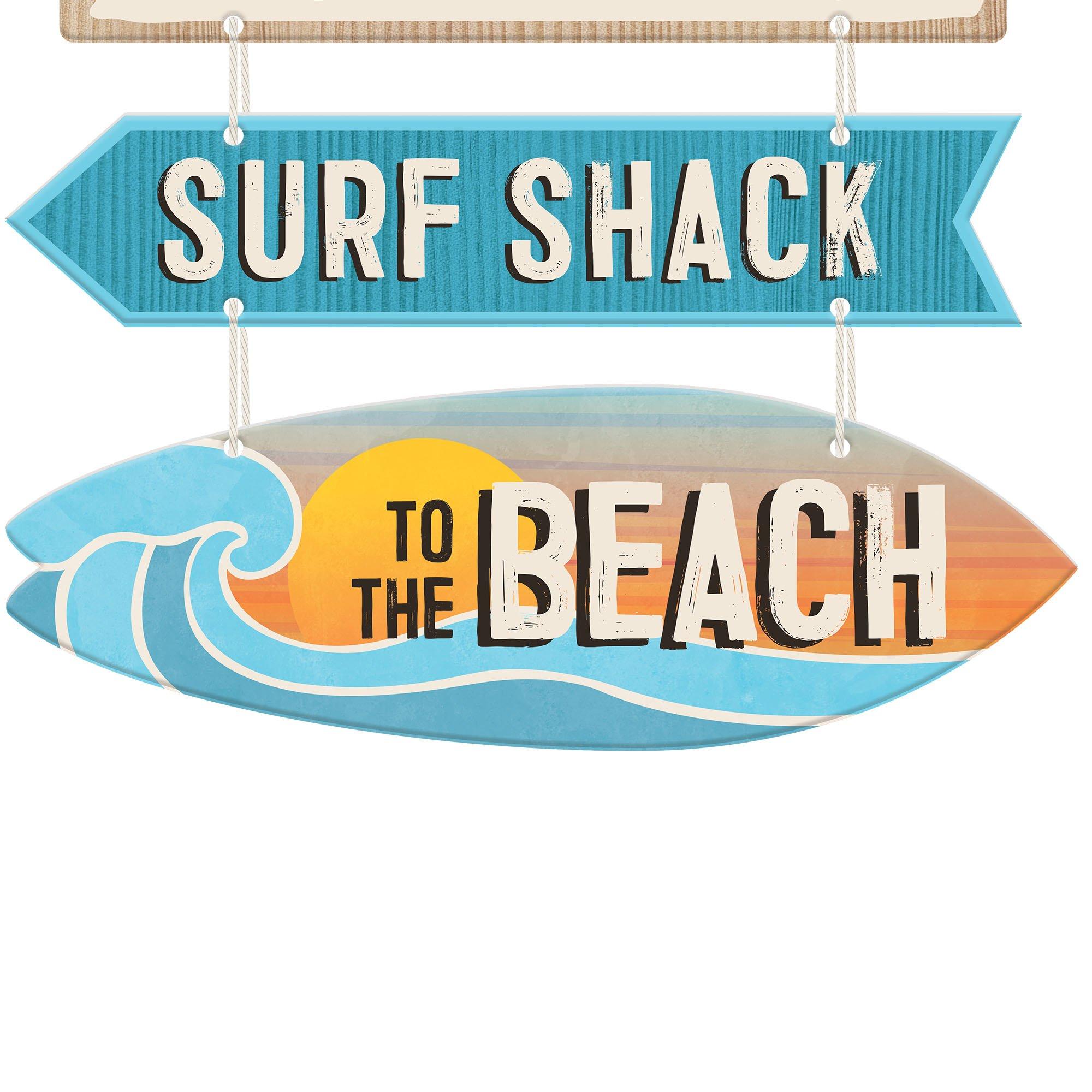 Beach Life MDF Stacked Sign, 14.3in x 22in