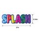 Pool Party Splash Cardstock & Foil Confetti Sign, 27in x 8.75in