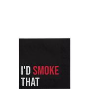 BBQ I'd Smoke That Paper Beverage Napkins, 5in, 16ct