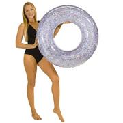 PoolCandy Glitter Inflatable Mermaid Pool Tube, 36in