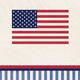 Americana Stripe Paper Lunch Napkins, 6.5in, 16ct