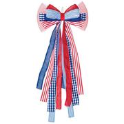 Patriotic Fabric Bow, 18in x 33in