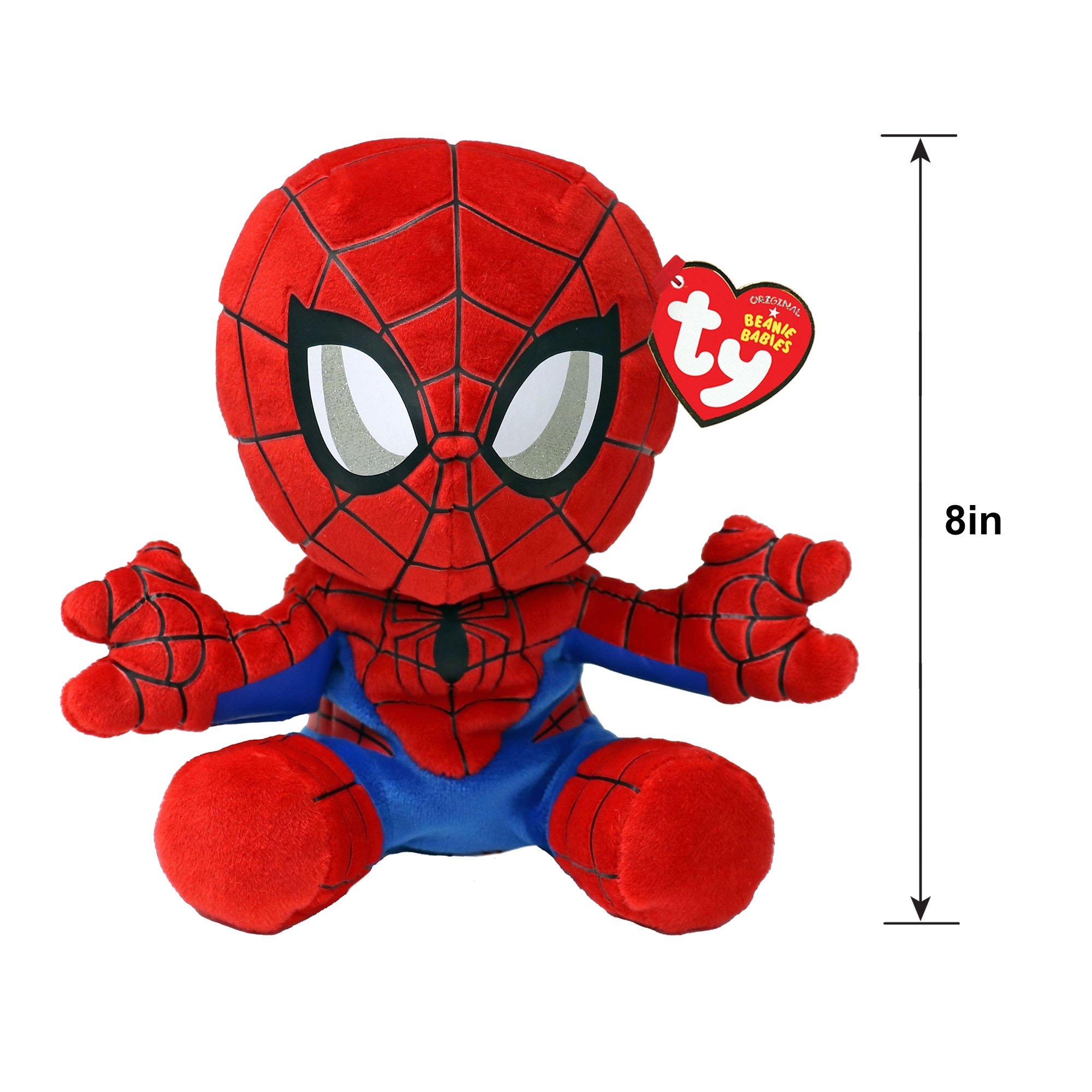 Spider Man Plush 8in Ty Beanie Baby Party City