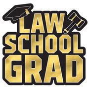 Metallic Law School Grad Cardstock Cutout, 19.75in x 18.98in