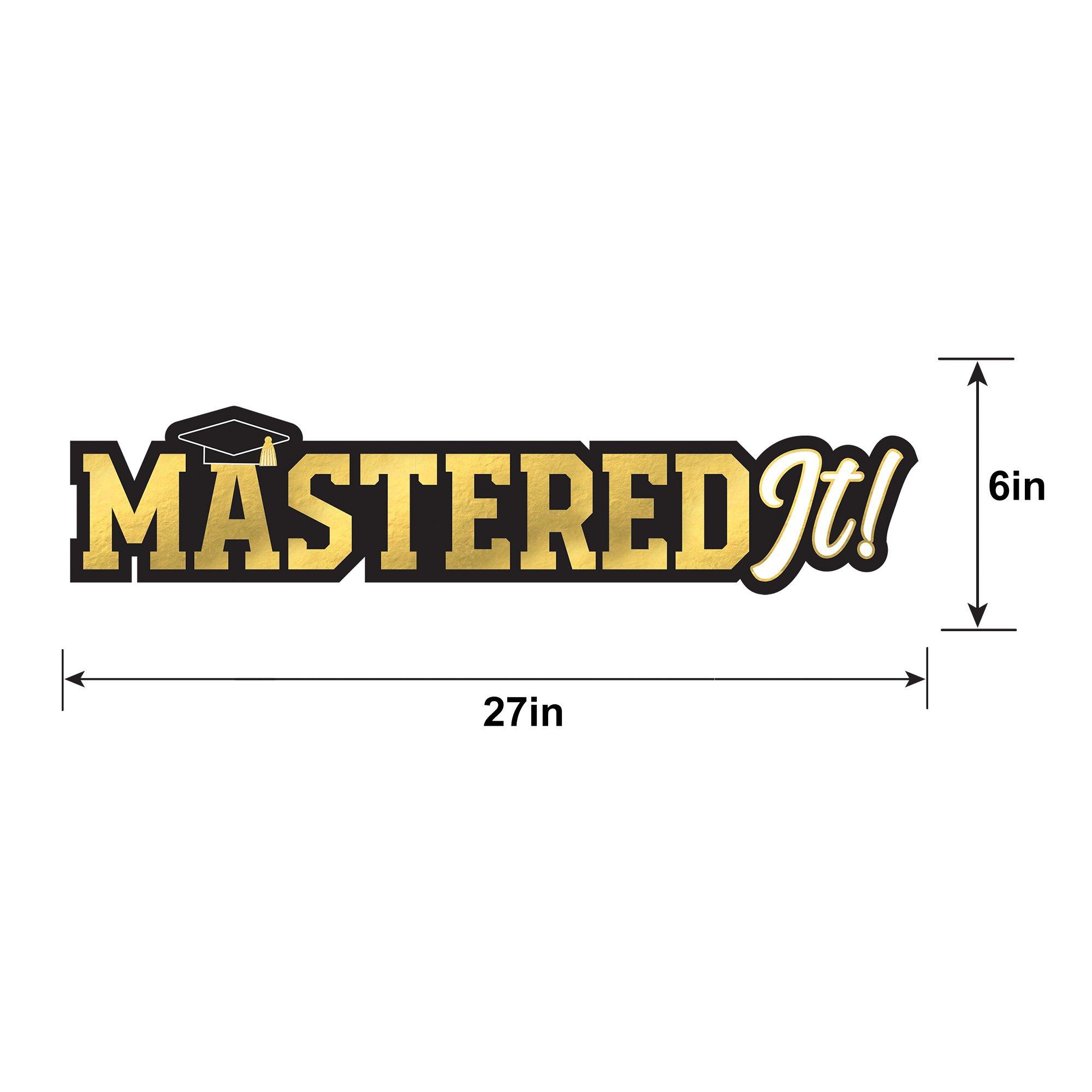 Metallic Mastered It Cardstock Cutout, 27in x 7in