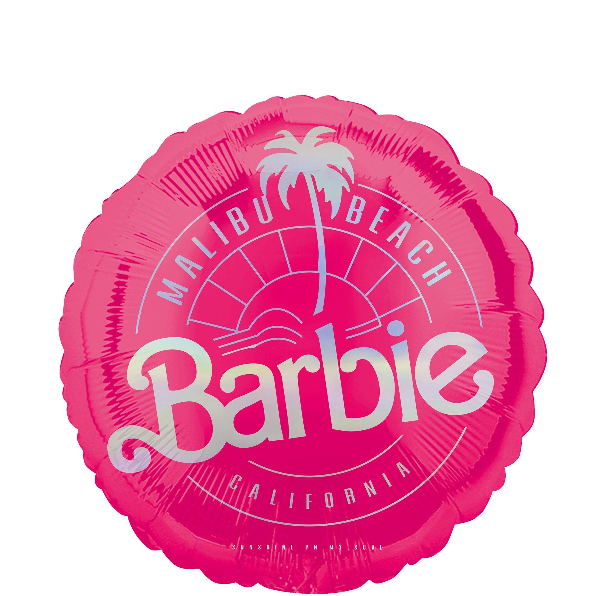 Malibu Beach Barbie Round Foil Balloon, 18in