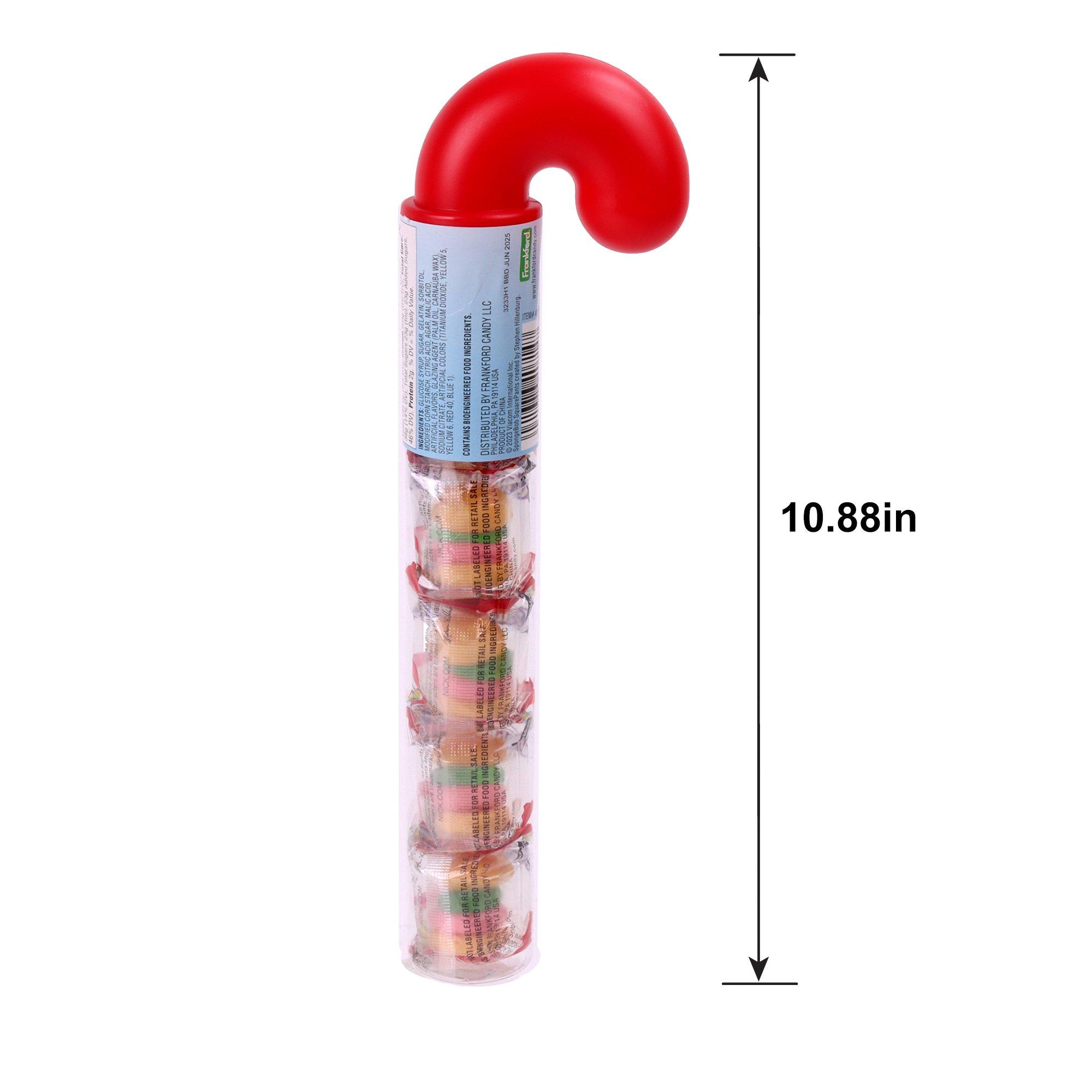 Gummy Krabby Patties Holiday Candy Cane Tube, 1ct, 1.6oz - SpongeBob SquarePants