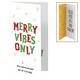 Merry Vibes Only Milk Chocolate Christmas Card, 3oz