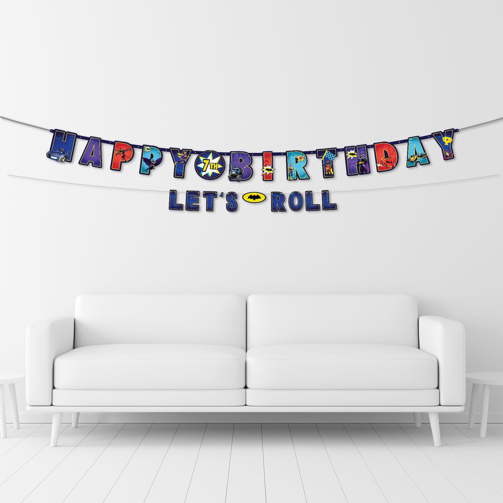 Batwheels Add an Age Cardstock Birthday Banner Set, 2pc