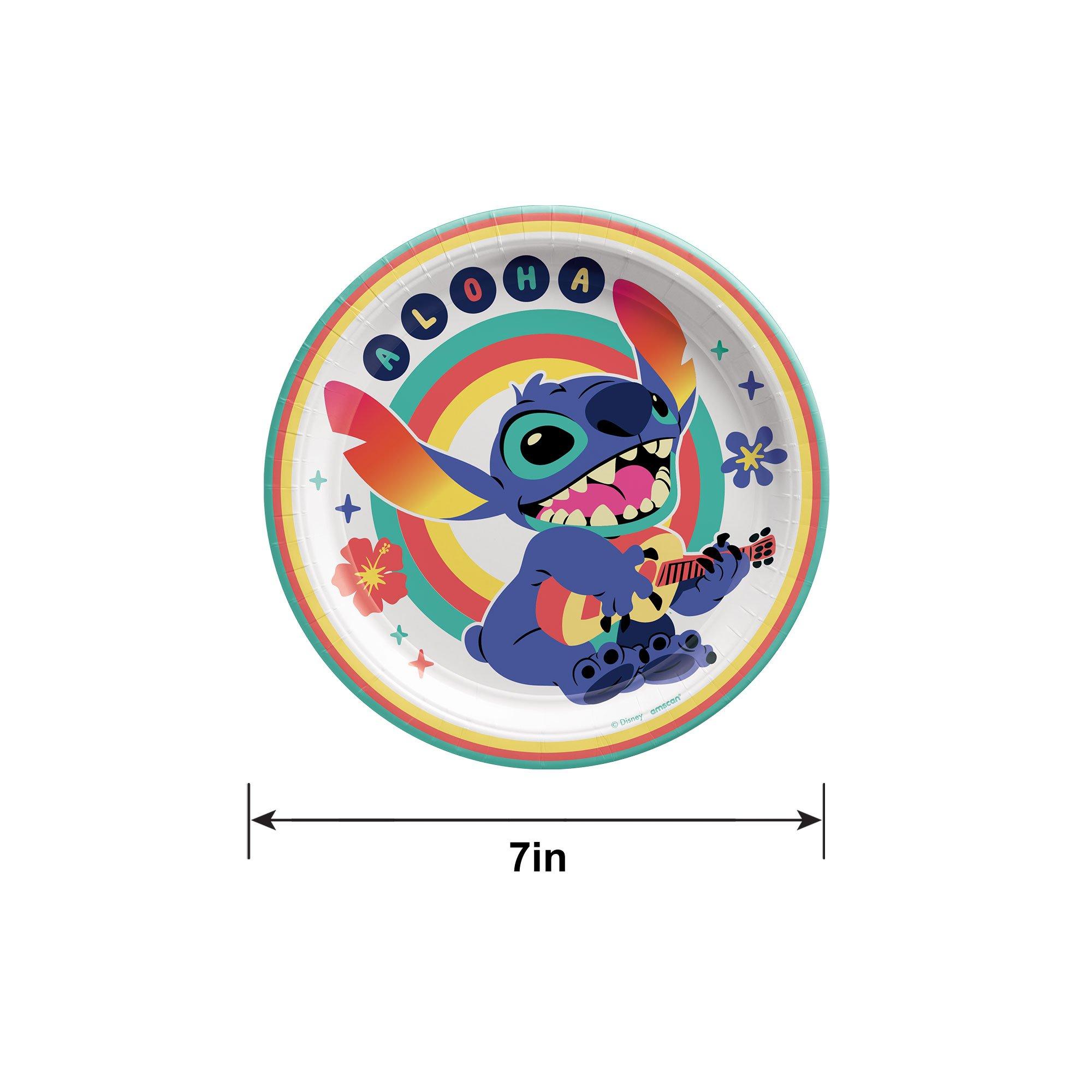 Stitch Aloha Dessert Plates, 7in, 8ct - Disney Lilo & Stitch