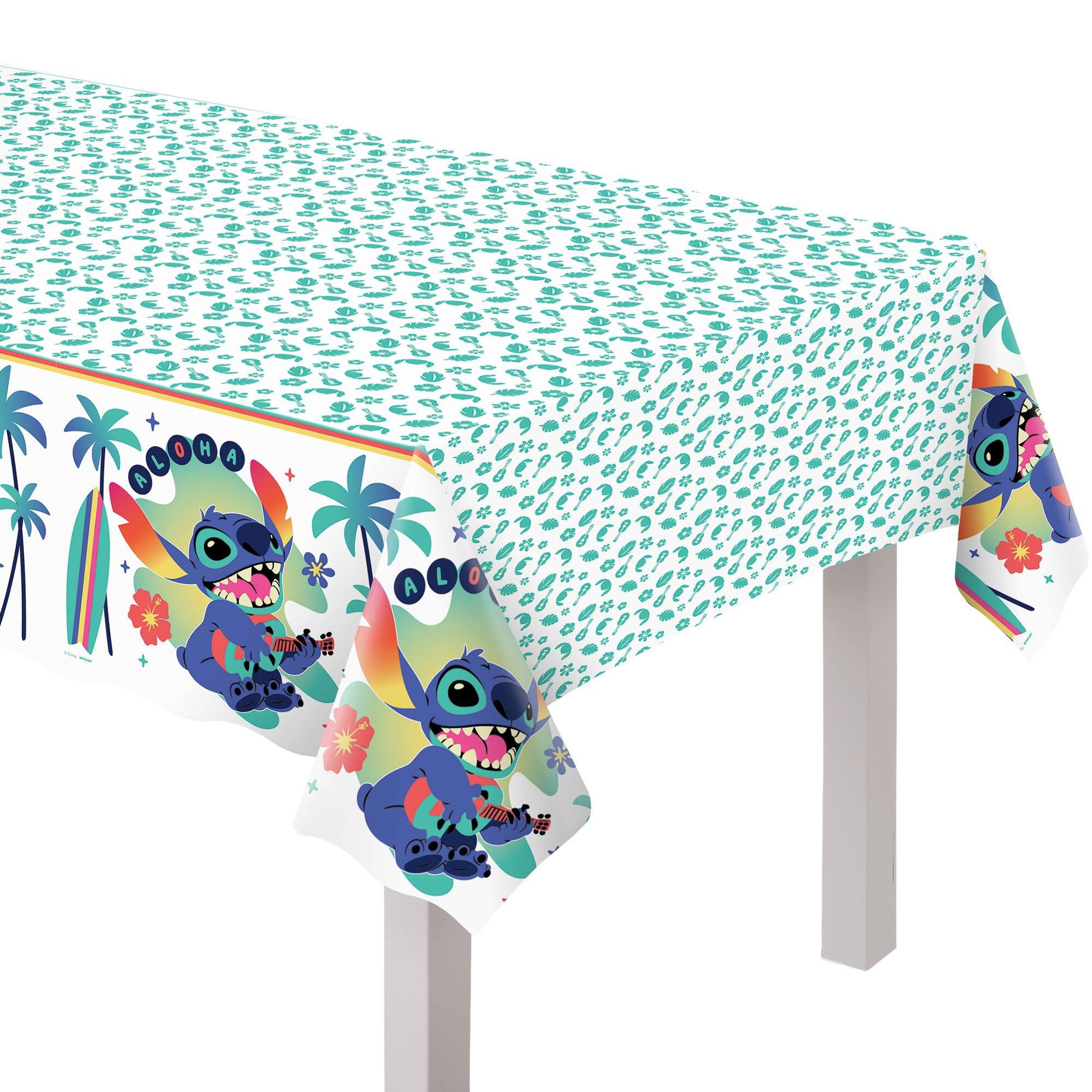 Stitch Aloha Plastic Table Cover, 54in x 96in - Disney Lilo & Stitch