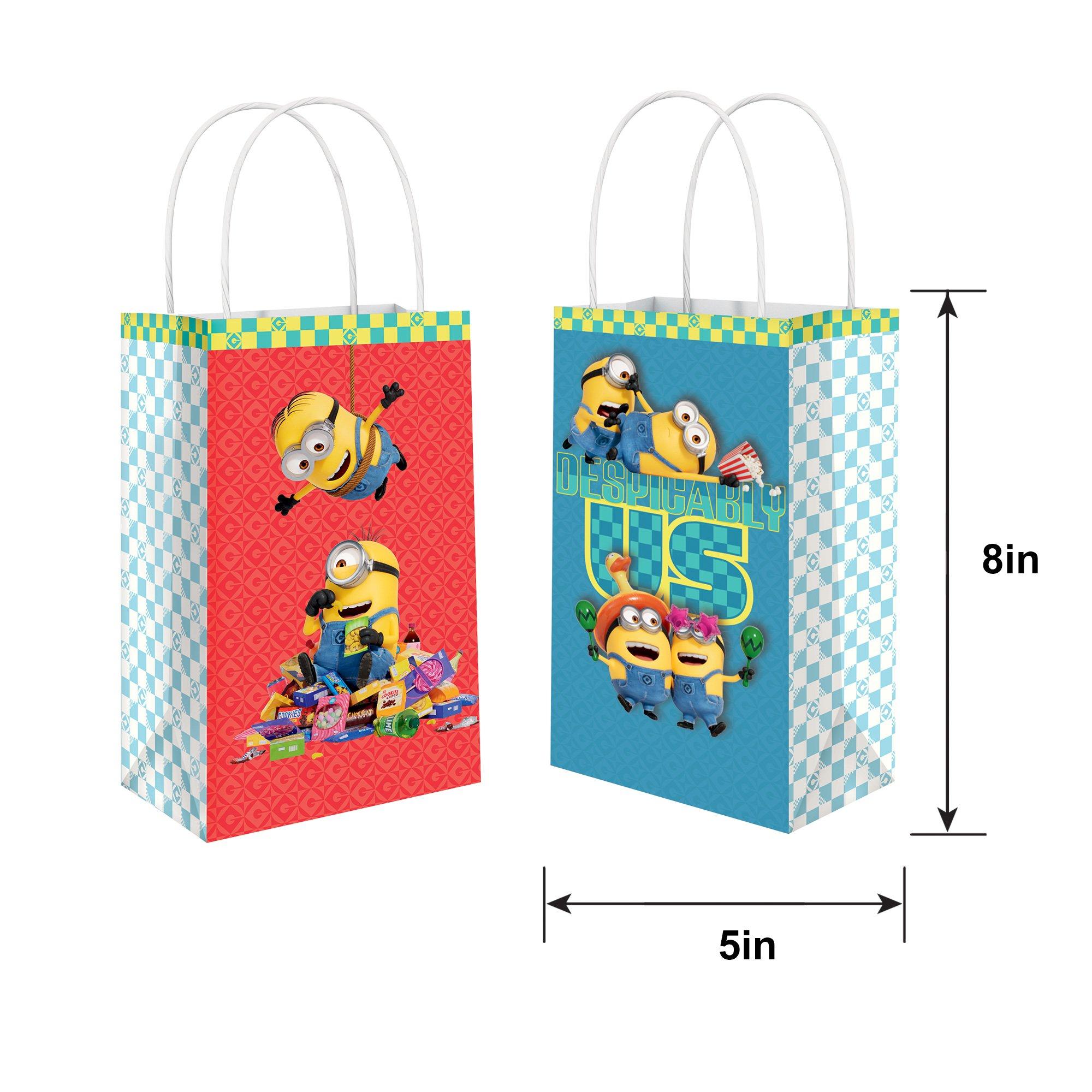 Minions Kraft Favor Bags, 5in x 8.25in, 8ct - Despicable Me 4