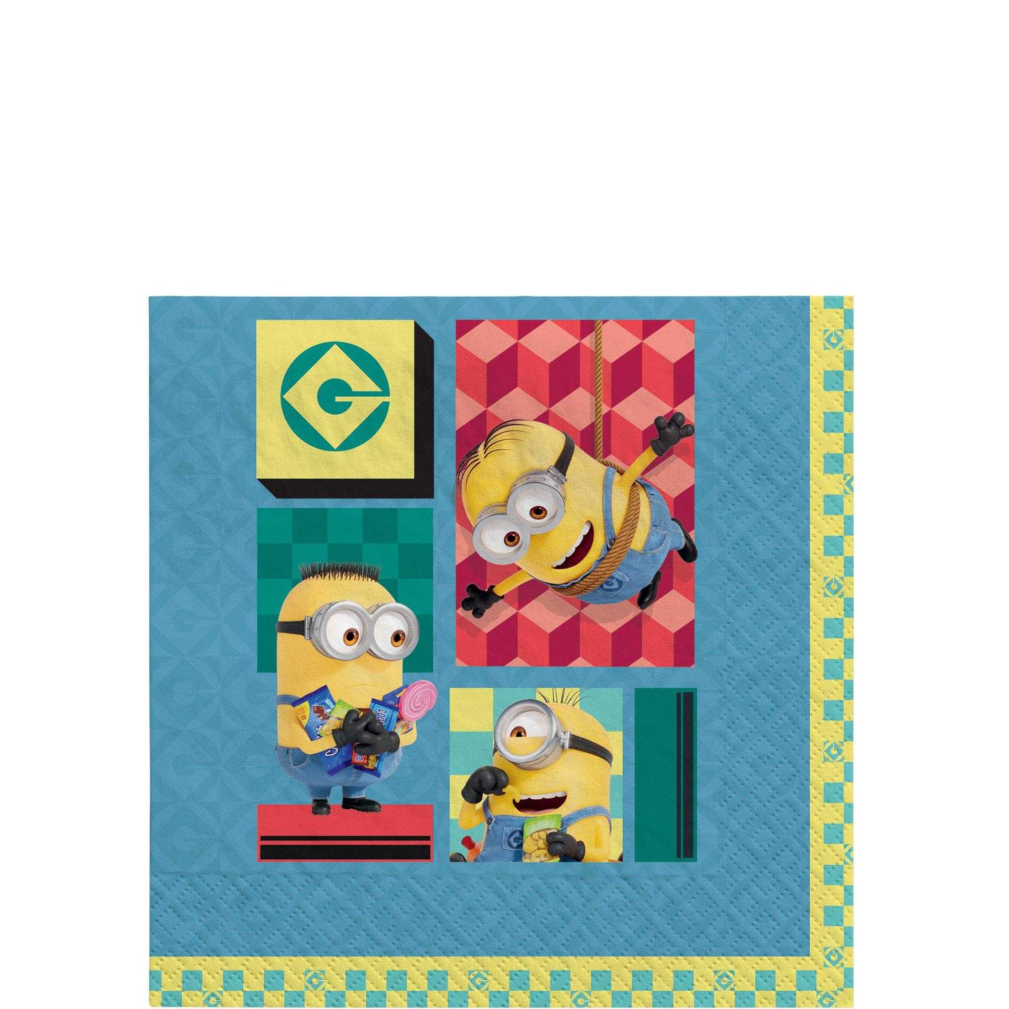 Minions Paper Beverage Napkins, 5in, 16ct - Despicable Me 4