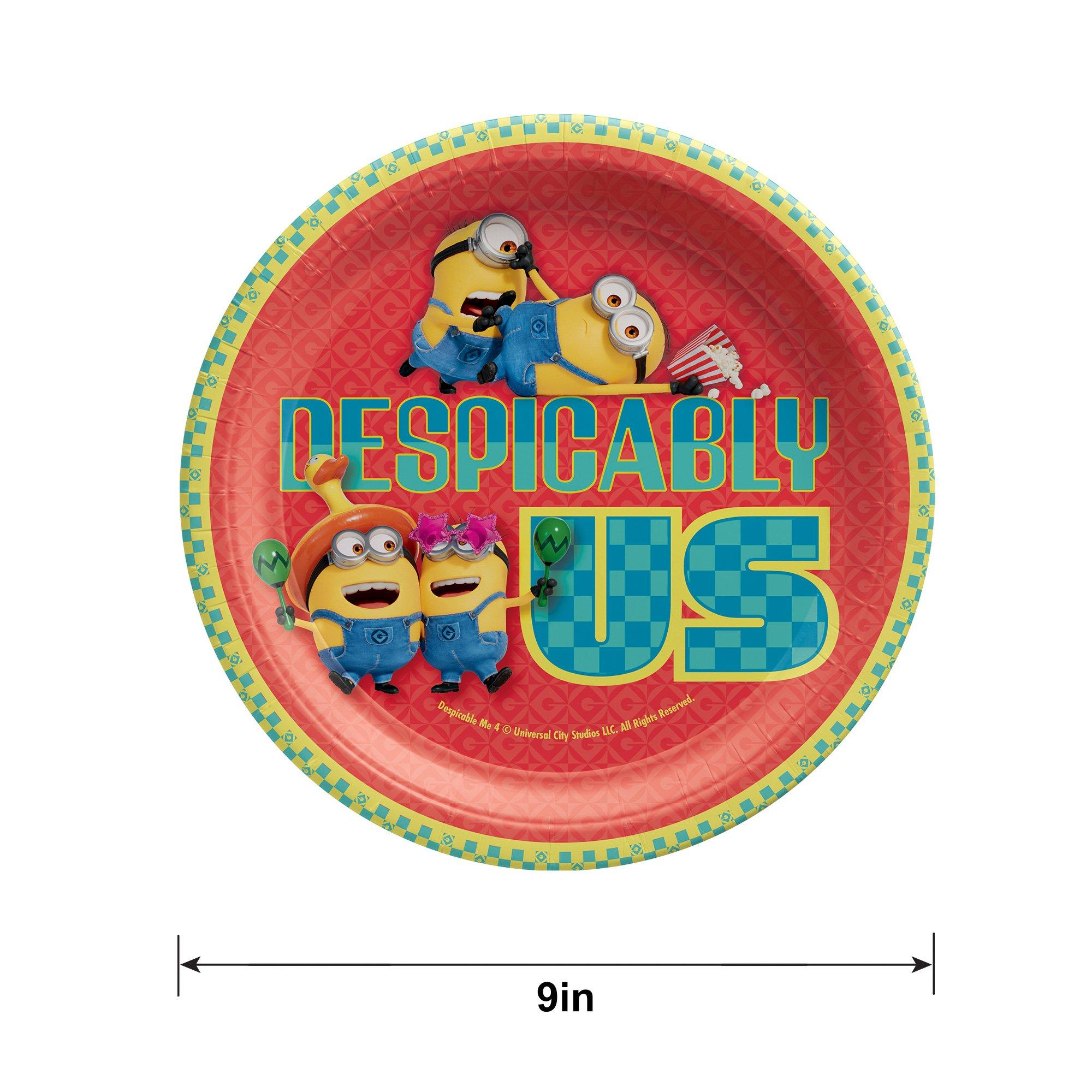 Minions Paper Lunch Plates, 9in, 8ct - Despicable Me 4