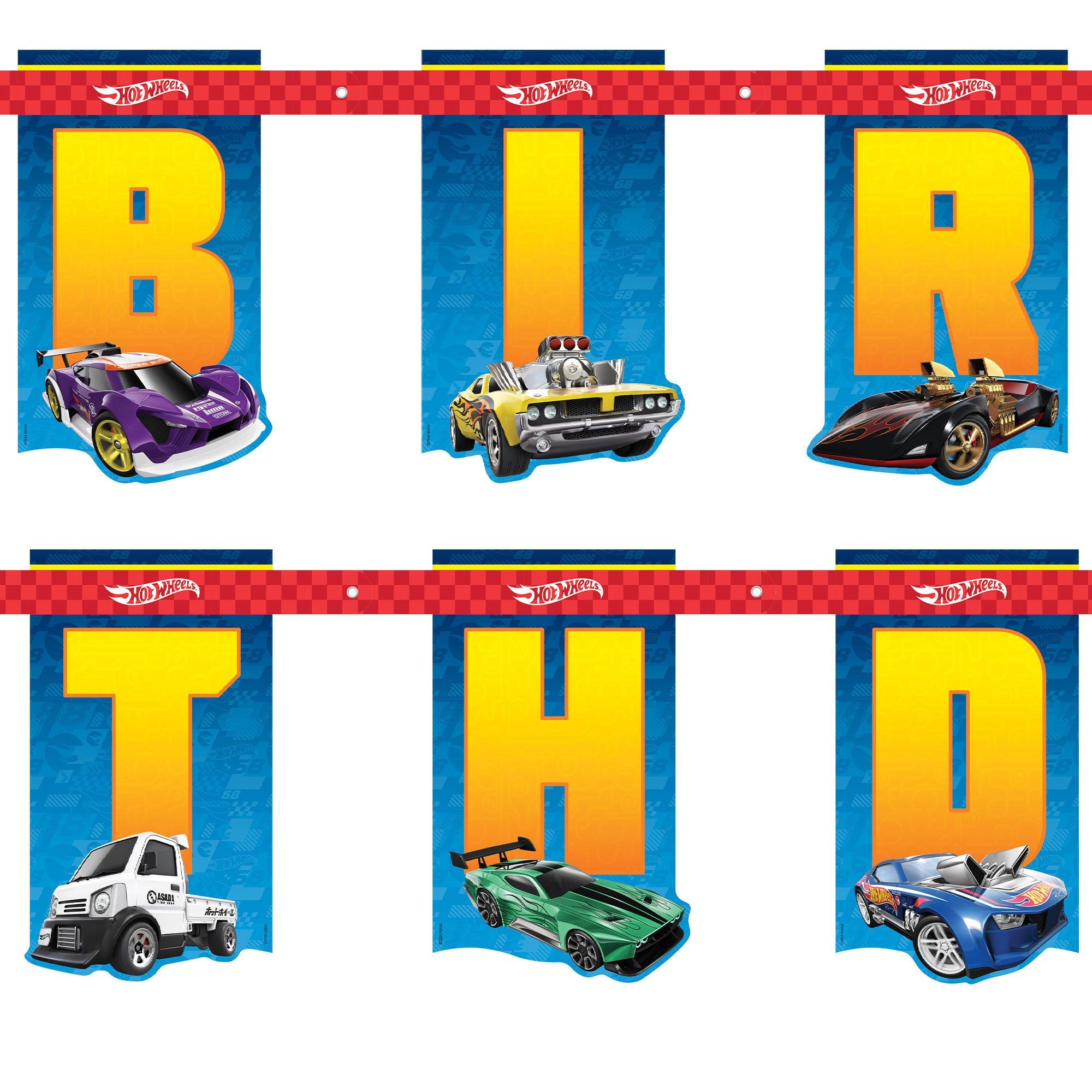 Hot Wheels Birthday Banner Kit