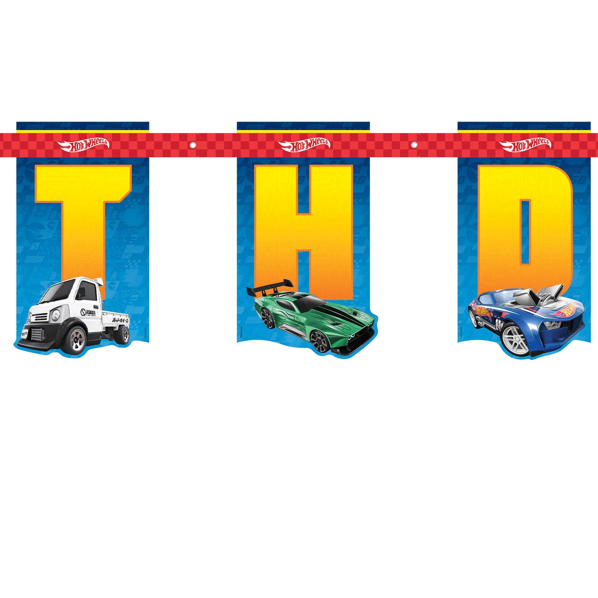 Hot Wheels Birthday Banner Kit