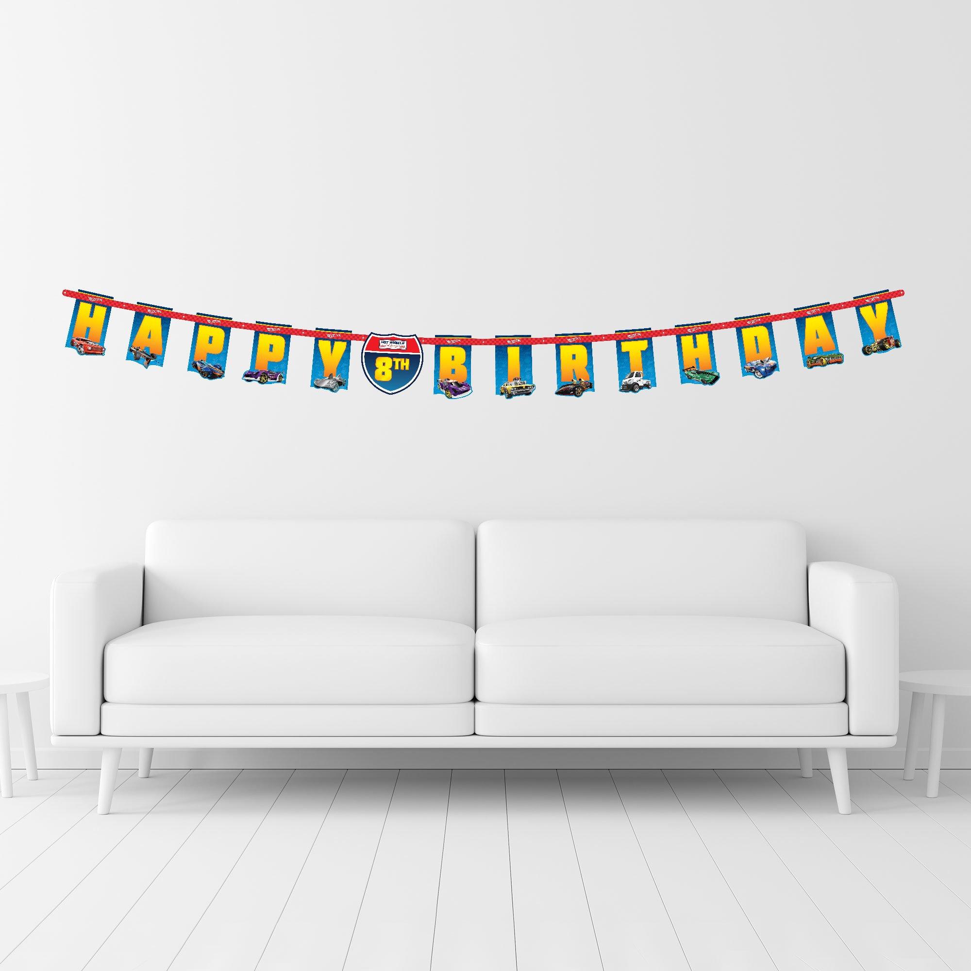 Hot Wheels Birthday Banner Kit