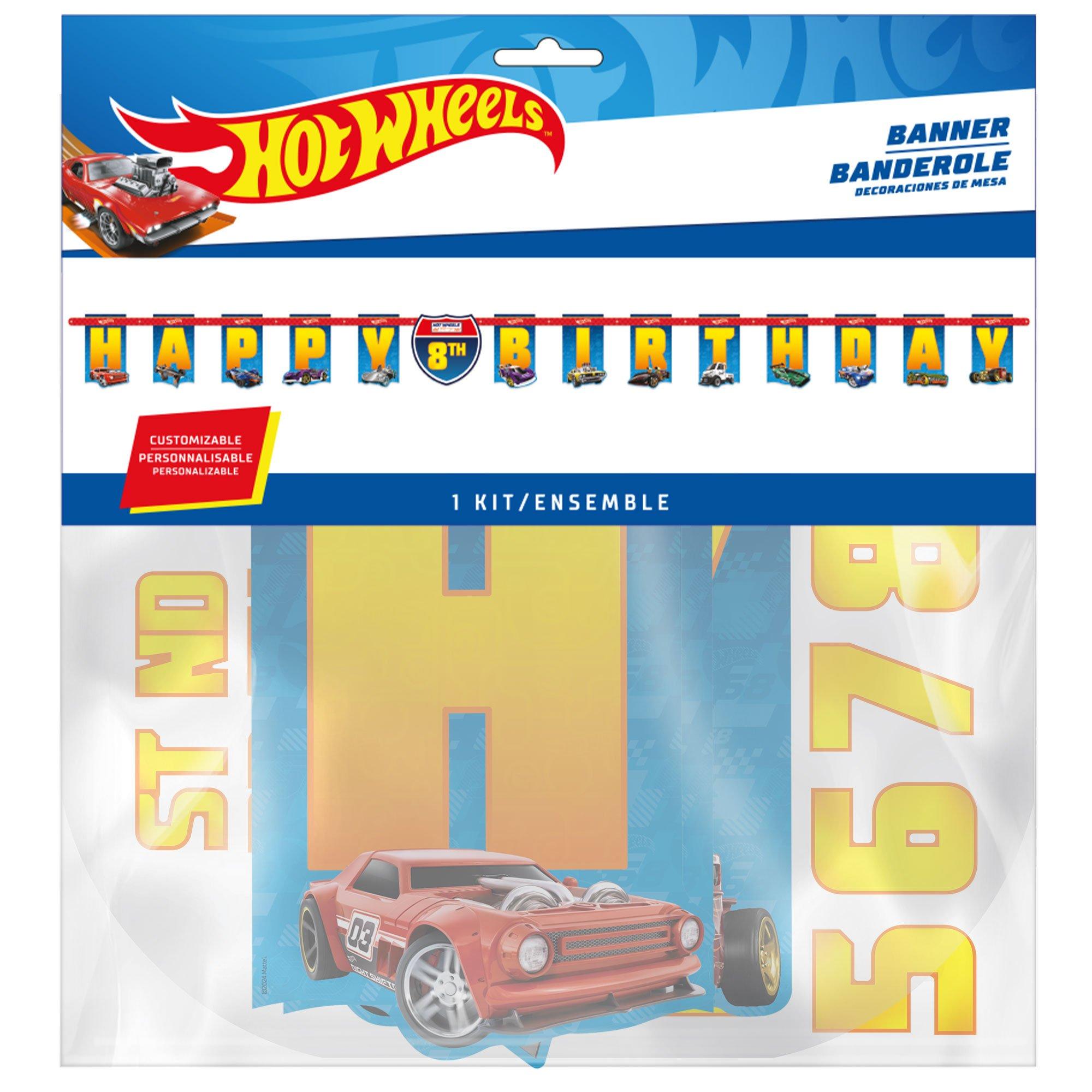 Hot Wheels Birthday Banner Kit